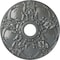 Ekena Millwork Norwich Ceiling Medallion (Fits Canopies up to 4 1/2"), 18"OD x 3 1/2"ID x 1 3/8"P, Platinum CM18NOPLS - alternate 1